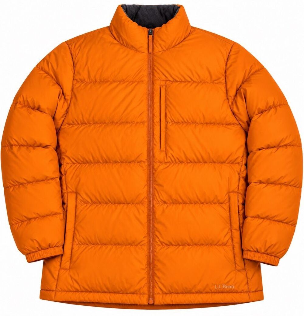 L.L. Bean Men’s Vintage Orange Puffer Jacket Size XL Tall